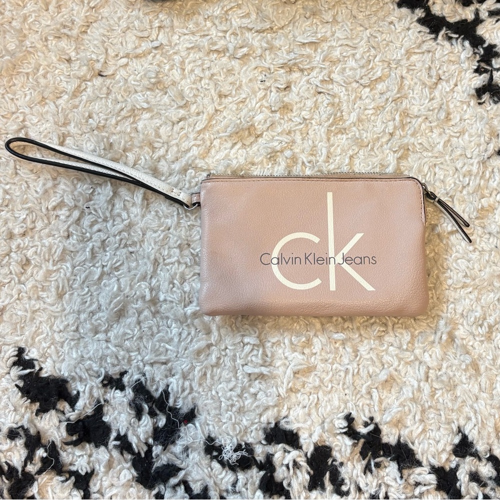 Calvin Klein Jeans Pink Wristlet
